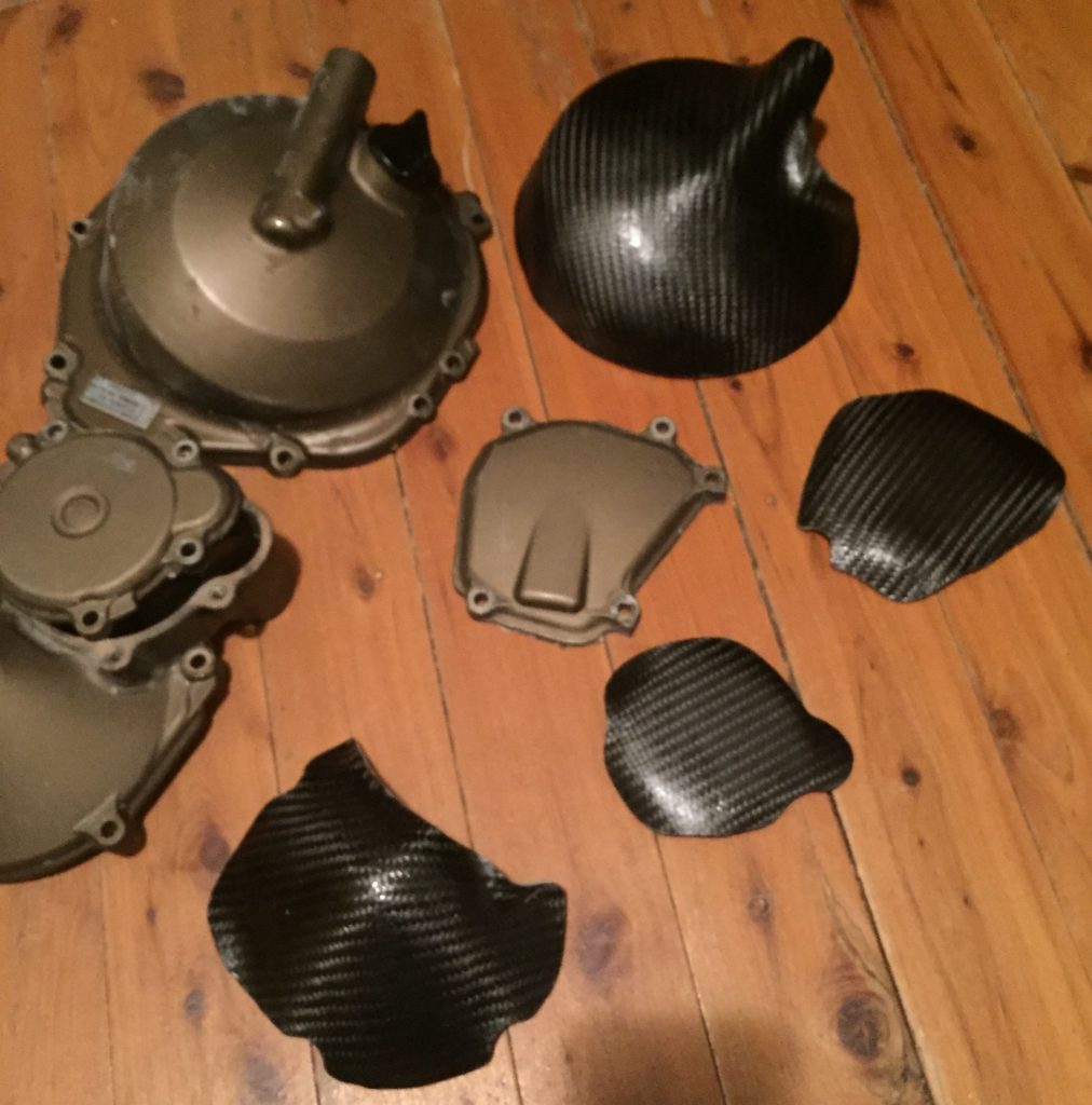 Custom Carbon Fibre Engine Covers Wet4URacing